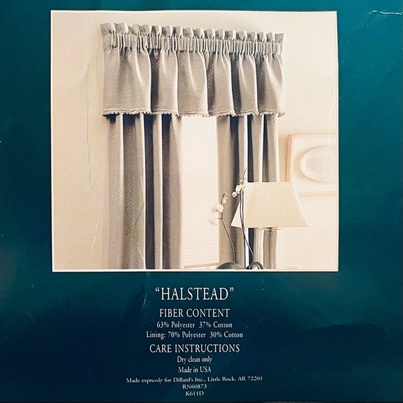 NWT NOBILITY by Dillards Halstead Drapes (4) Panels w/tie backs. - Picture 1 of 6